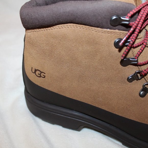 NIB UGG MEN'S BILTMORE WATERPROOF‎ SUEDE HIKER WINTER SNOW BOOTS CHESTNUT - Picture 4 of 8